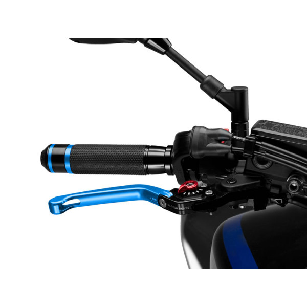 Puig Folding V3 Brake (Blue Lever With Blue Selector) Red